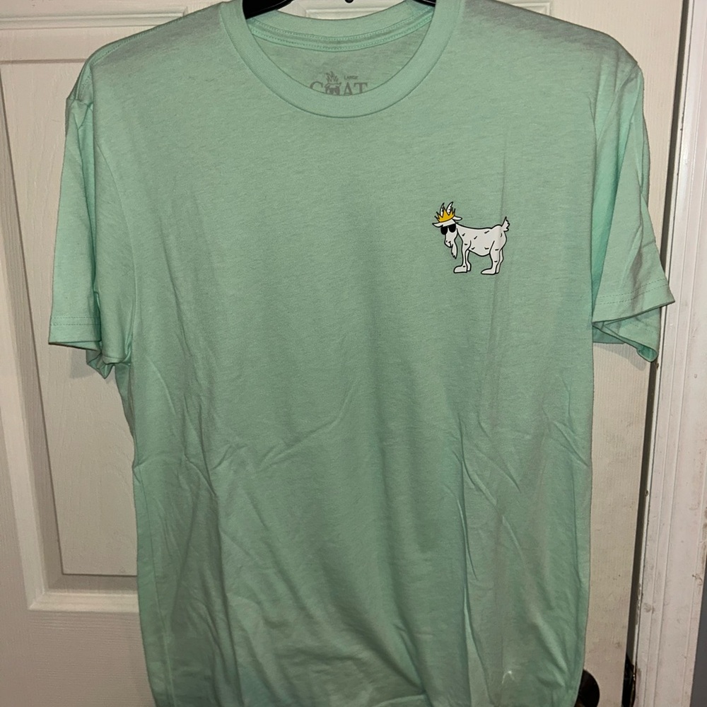 Mint Green Short Sleeve Graphic Tee - Unbranded